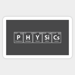 Physics (P-H-Y-Si-Cs) Periodic Elements Spelling Sticker